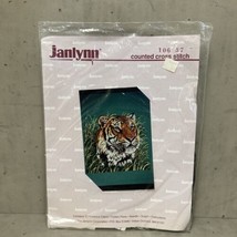 Janlynn Counted Cross-Stitch Kit 106 37 Tiger Head Face Cat Portrait NOS... - £23.22 GBP