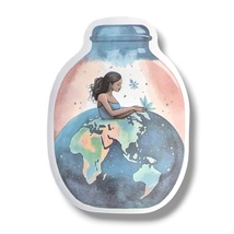 World in a Bottle Vinyl Sticker (ZZ03): Mother Earth Fairy, 2.75 in. - $2.90