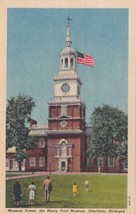 Dearborn MI Michigan Museum Tower Henry Ford Postcard E03 - £3.13 GBP
