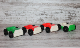 Vtg Fisher Price Little People Garage CAR VEHICLES Cruiser Lot Green Red... - $16.90