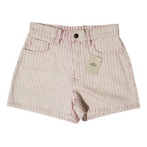 Faherty Topsail Stripe Denim Shorts 25 Pink Railroad Stripes Vacation NWT!  - $79.73