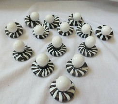 Handmade beautiful art glass w/ceramic ROUND DRAWER KNOB PULLS - £19.65 GBP