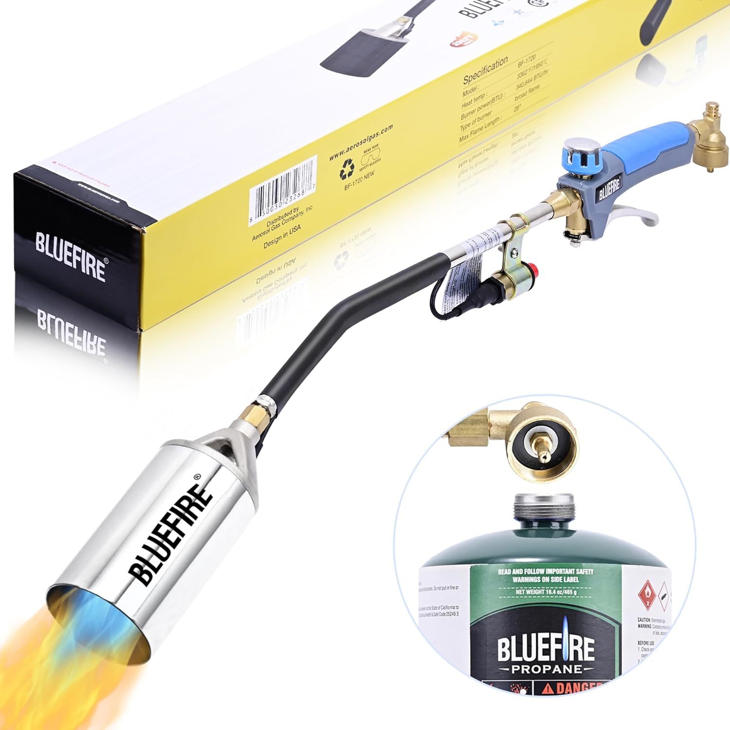 With A 1 Pound Coleman Small Propane Tank, The Bluefire, And Snow Melting. - $58.98