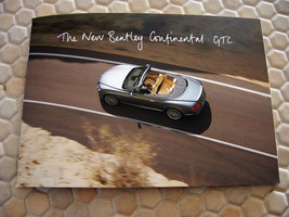 BENTLEY OFFICIAL CONTINENTAL GTC PRESS MEDIA SALES BROCHURE AND CD 2012 ... - $29.95