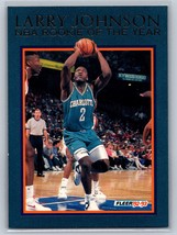 1992-93 Fleer #8 Larry Johnson Larry Johnson NBA Rookie of the Year - £1.95 GBP
