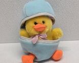 Vintage Best Made Toys Easter Chick Duckling in Blue Egg Plush - $24.65