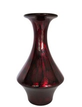 Dale Tiffany Dark Red Metallic Fine Art Blown Glass Vase Favrile Collection - £70.81 GBP