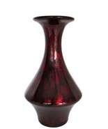 Dale Tiffany Dark Red Metallic Fine Art Blown Glass Vase Favrile Collection - $89.99