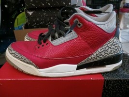 Nike Air Jordan 3 Retro SE Fire Red Cement Grey CK5692-600 Men&#39;s Size 10.5  - £122.76 GBP