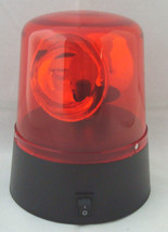 Red 4&quot; Lighted Fire Police Light Beacon Rotating Spinning Party Lamp 3AA Battery - £13.07 GBP