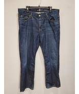 7 Seven For All Mankind Mens Jeans 36 (36X28) Austyn Dark Wash Stretch Logo - $39.03 CAD