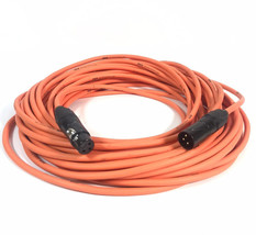 LyxPro XLR Microphone Cable Balanced Male to Female 3 Pin Mic Cord, Orange - £32.43 GBP