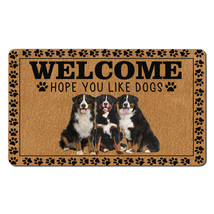 Funny Bernese Mountain Dogs Pet Lover Doormat Hope You Like Dog Welcome Mat Gift - £31.28 GBP