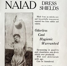 Naiad Dress Shields 1906 Advertisement Clothing C E Conover Co NY DWAA21 - £22.86 GBP