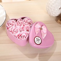 10 Boxes Heart Gifts for Valentine&#39;s Day Simulation Rose Artificial Flowers Soap - £34.57 GBP