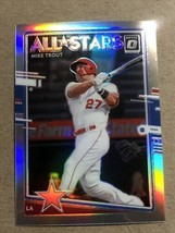 2020 Donruss Optic Holo Silver Prizm All Star Mike Trout Angels - £4.75 GBP