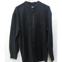 Traditional Civilian Heritage Black Grandfather Irish Long Sleeve Shirt ... - £21.70 GBP