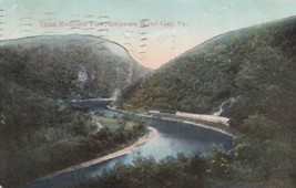 Three Mountain View Delaware Water Gap Pennsylvania PA 1912 Easton Postcard D23 - £2.36 GBP