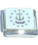 Rhode Island State Flag Italian Charm - $12.18 CAD