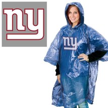 NEW YORK GIANTS ADULT RAIN PONCHO NEW &amp; OFFICIALLY LICENSED - £7.75 GBP
