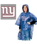 NEW YORK GIANTS ADULT RAIN PONCHO NEW &amp; OFFICIALLY LICENSED - £7.60 GBP