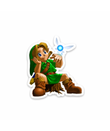 Link and Navi Sticker Vinyl Decal Waterproof Retro Gaming Vintage Zelda ... - $4.50+
