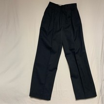 Vintage 80s Y2K 90s Ultra High Waist Pleated Mom Pants Women’s 4 NWT Black Wool - £45.15 GBP