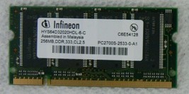 2- 256MB 2RX16 DDR 333  PC2700 DDR-333MHZ 200PIN SODIMM NON-ECC DUAL RAN... - $273.83 MXN