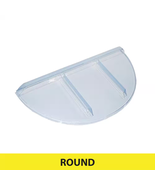 Flat Round Window Well Cover 39 In. W X 17 In. D X 2-1/2 In. H Economy - $18.99