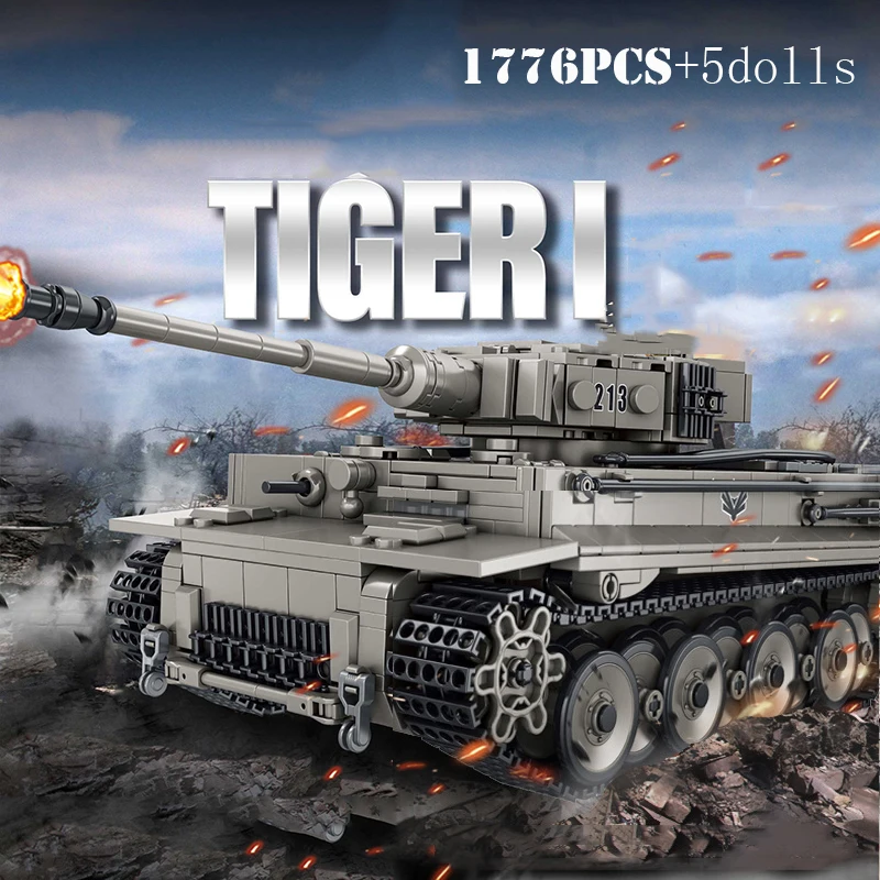 N jagdtiger king tiger i heavy tank building blocks army soldier weapons technical city thumb200