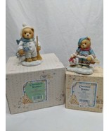 Lot Of (2) Cherished Teddies Christmas Winter Holiday Bundled Up - $377.16 MXN