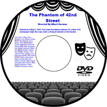 The Phantom of 42nd Street 1945 DVD Movie Mystery Dave O&#39;Brien Kay Aldridge Alan - £3.91 GBP