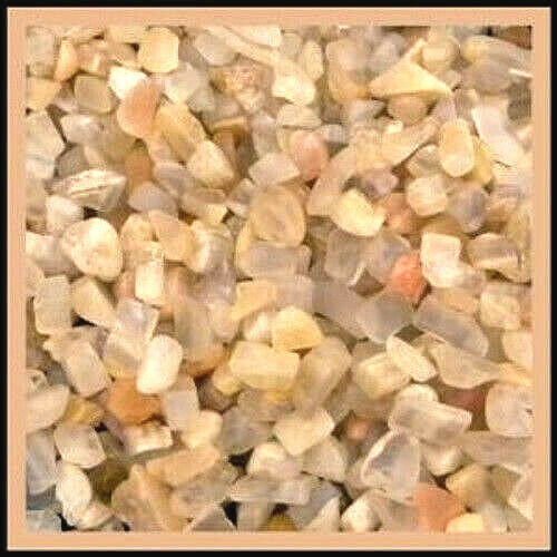 Moonstone (B Grade) Gemstone Embellishment UNDRILLED Medium Chips 50g (1... - $2.67