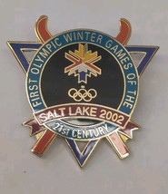 Vintage Olympic Souvenir Pin Salt Lake City  2002 Winter Games 21st Cent... - $10.88