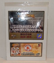 Boston Red Sox 2004 World Series Team Color Photo USPS Stamped Envelope - £31.18 GBP