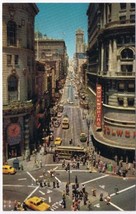 California Postcard San Francisco Powell At Market Street Showing Turntable - $1.97