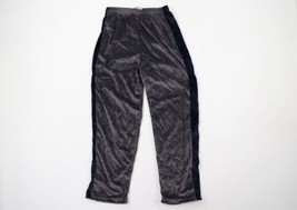 Vintage 90s Streetwear Boys Large Color Block Velour Sweatpants Pants Gr... - $44.50