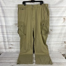Polo Ralph Lauren Men&#39;s 40T x 36 Khaki Tan Cargo Pants Pockets Big &amp; Tall - £39.73 GBP