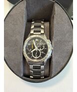 Citizen AT1060-58E Eco-Drive Tachymeter Chronograph Date Silver Tone Men... - $185.00