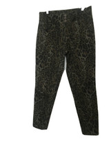 Blue Desire Women&#39;s Juniors Leopard Print Jeans Zip Button Skinny Ankle ... - £34.38 GBP