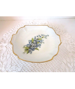 LIMOGES CASTEL PEDESTAL COMPOTE CANDY DISH BLUE FORGET ME NOTS FRANCE 3&quot;H  - €12,65 EUR