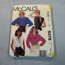 ©1984 McCall&#39;s Vintage Sewing Pattern 9378 - Misses Blouse; Size Medium - $7.69