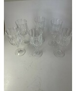 Longchamp Durand Cristal D&#39;Arques Crystal 6 1/2 &quot; Water/Wine Goblets Set 6 - $532.91 MXN