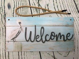 Wooden Welcome Sign for Rustic Farmhouse Decorations Wall Hanging Welcome Sign - £13.01 GBP