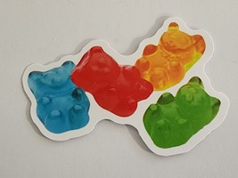 Different Color Gummy Bears Candy Sticker Decal Yummy Embellishment Supe... - £1.80 GBP