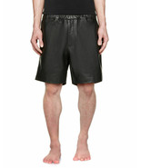 Pants Sports Lambskin Gym Soft  Pocket Leather Black Lace Up Short  Boxe... - $1,721.01 MXN+
