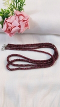 Natural Ruby Faceted Beads Necklace, Red Rubies Layered Necklace - £164.66 GBP+