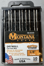 10 Pack Montana Brand By RotoZip Drywall Cut-Out Bits 1/8" - Includes Case - $13.85