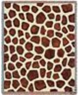 72x54 GIRAFFE Jungle Skin Print Tapestry Afghan Throw Blanket - $63.36