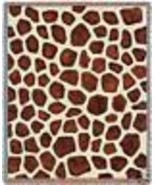 72x54 GIRAFFE Jungle Skin Print Tapestry Afghan Throw Blanket - £49.61 GBP